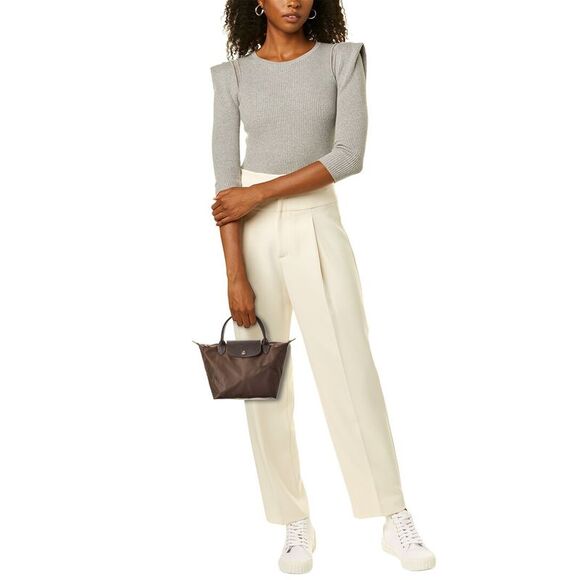 Longchamp Le Pliage Green Small Canvas Short Handle Handbag, Brown - Picture 4 of 4